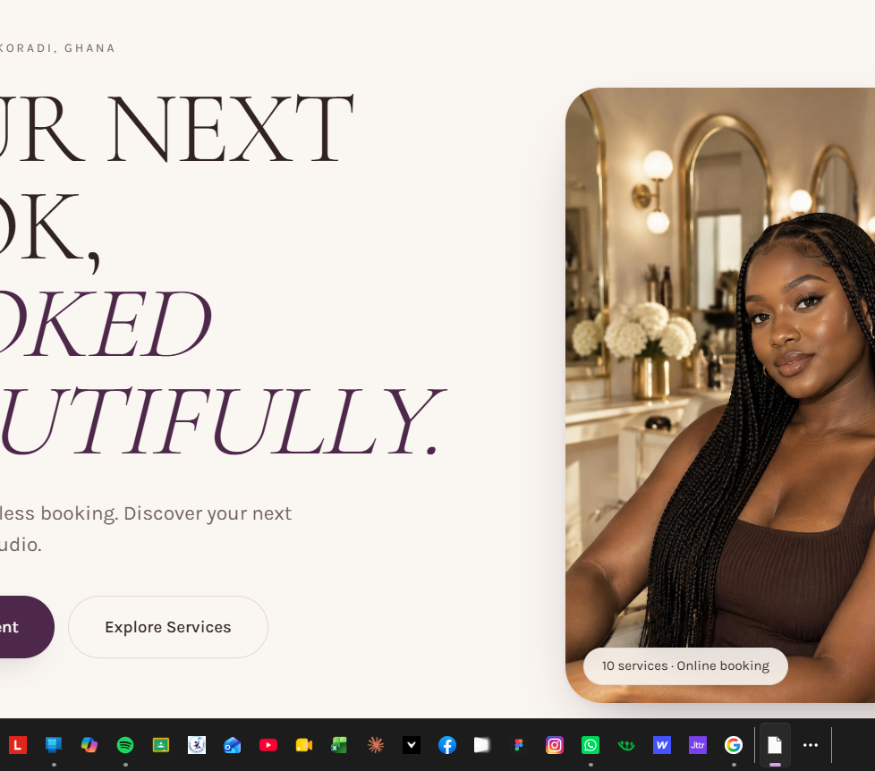 Appointment Booking Website — Website Concept by GZEE Business Hub